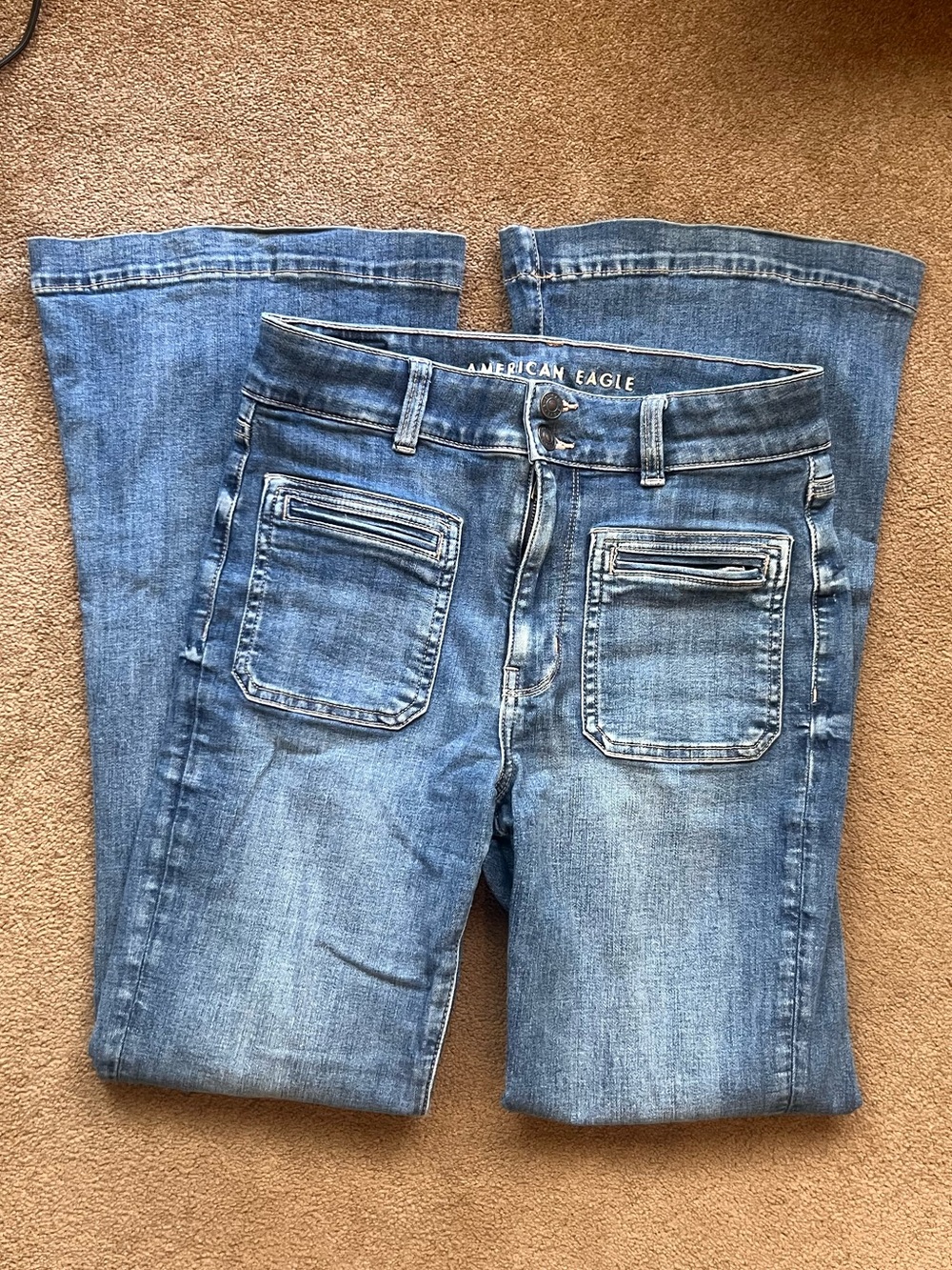 American Eagle Light Wash Flare Jeans